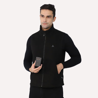 Extérieurs de laine polaire de chauffage investissent Gilet 100% passionné des hommes de polyester