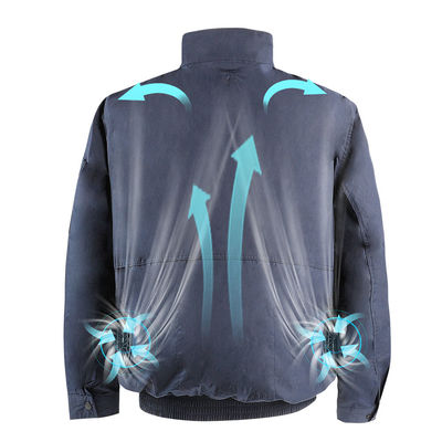 habillement d'Aircon de veste du costume 6700mAh conditionné par air gris-foncé