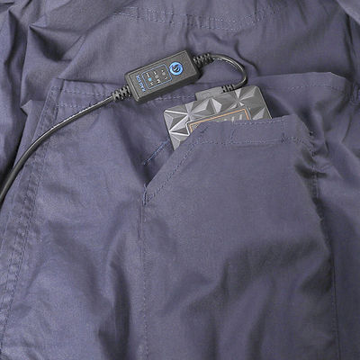 habillement d'Aircon de veste du costume 6700mAh conditionné par air gris-foncé