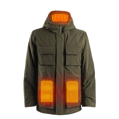 Vêtements chauffants pour hommes Vêtements chauffants personnalisés Vêtements électriques à coque souple imperméable à l'eau Vêtements de travail hiver