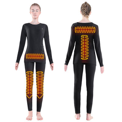 Femmes Premium Hiver Long chaud haut électrique Pantalon Costume ensemble Vêtements chauffage Vêtement chauffé thermique sous-vêtements