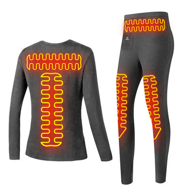 Femmes Premium Hiver Long chaud haut électrique Pantalon Costume ensemble Vêtements chauffage Vêtement chauffé thermique sous-vêtements
