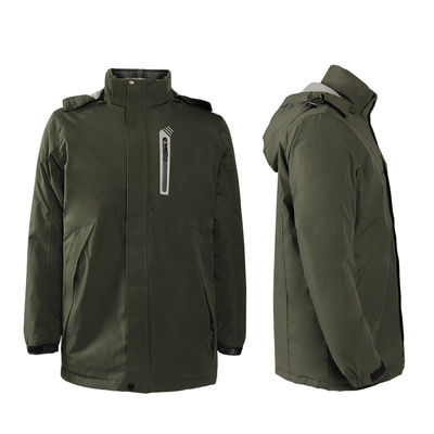 Coupe-neige, coupe-vent, manteau électrique, chaud, polyester, veste de coton chauffée, avec capuchon