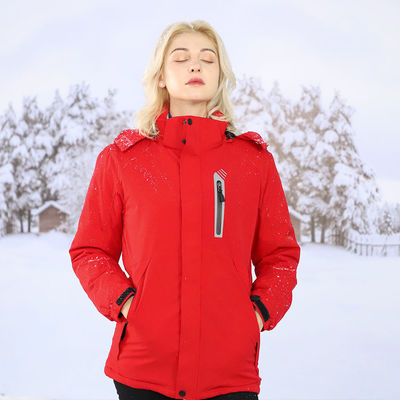 Lavé à la machine Rechargeable Hommes Femmes 4 Zones de chauffage Électrique Hooded Jacket d'hiver chauffé