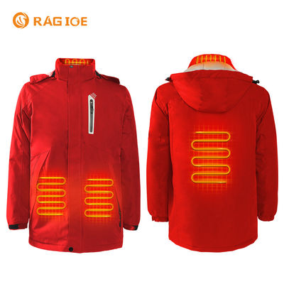 En hiver, chauffage à batterie, manteau chauffant, vêtements chauffants, chauffage électrique, veste en capuchon