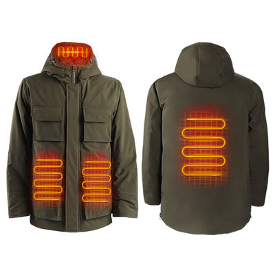 Manches complètes Jackets chauffants rechargeables pour hommes Jacket chauffant électrique