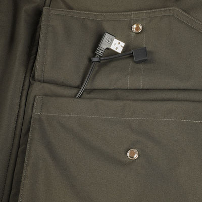 Vêtements chauffants pour hommes Vêtements chauffants personnalisés Vêtements électriques à coque souple imperméable à l'eau Vêtements de travail hiver