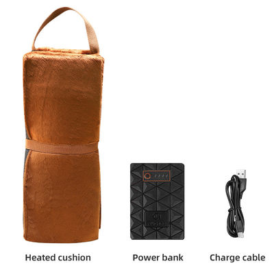Couche de siège chauffant rechargeable USB 5V siège de stade de massage chauffant pour les sports d'hiver en plein air