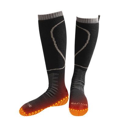 La batterie élastique a chauffé des chaussettes pour les chaussettes passionnées électriques rechargeables des hommes