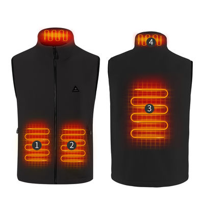 Gilet passionné extérieur unisexe avec Usb Gilet capitonné passionné électrique de paquet de batterie