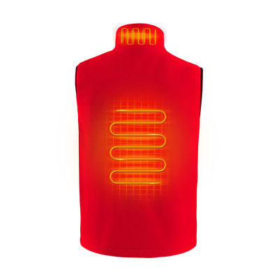 réchauffeur passionné du corps Gilet des hommes passionnés rechargeables de 55C 5V Smart