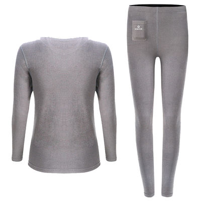 Vêtements de chauffage d'hiver chauffage électrique couche de base chaude haut et bas sous-vêtements pour femmes matériau doux