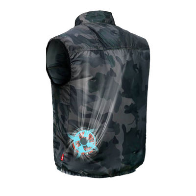 Gilet de refroidissement de protection de Sun de gilet conditionné par air de ventilateur de gilet d'été pour la pêche de construction