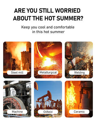 Gilet de refroidissement de protection de Sun de gilet conditionné par air de ventilateur de gilet d'été pour la pêche de construction