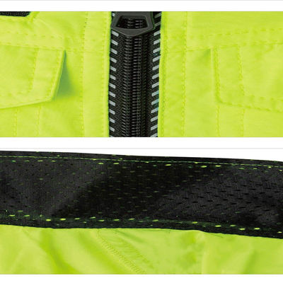 Fan de refroidissement salut Vis Shirts de gilet de fan réfléchissante fluorescente double