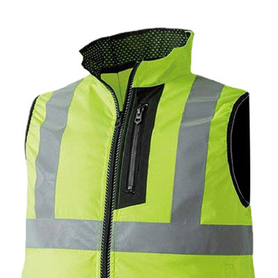 Fan de refroidissement salut Vis Shirts de gilet de fan réfléchissante fluorescente double