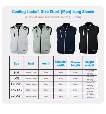 L'air mince de PSE a conditionné le gilet de refroidissement à chemise avec 2 fans