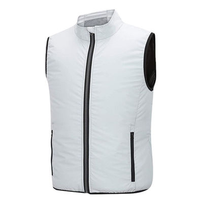 Blanc de refroidissement de gilet conditionné par air du gilet XXL XXXL de fan des vêtements de travail 5V