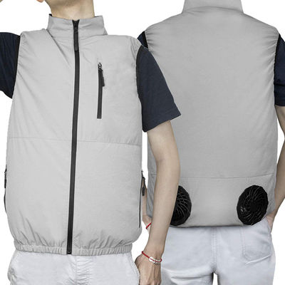 Gilet de refroidissement de fan UV de la SPF 50+ pour la veste de refroidissement blanche à C.A. de dames