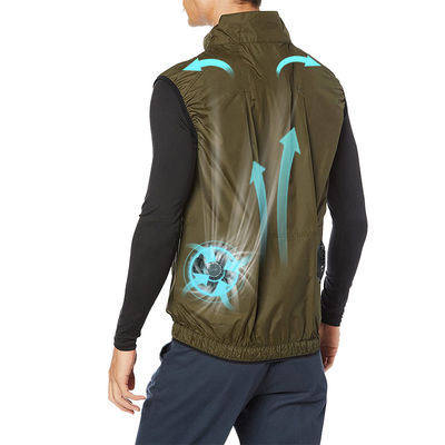 Habillement de refroidissement de climatisation de Sunproof USB de gilet de fan de protection solaire