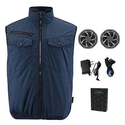 Gilet personnel à C.A. du gilet 5V 10050mAh de climatiseur de bleu marine pour la hausse