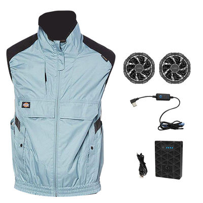 Gilet de refroidissement de climatiseur de corps du gilet 6700mAh d'anti fan UV d'été