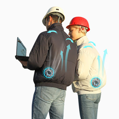 ODM Aircon vêtx le coton respirable de polyester de veste de ventilateur