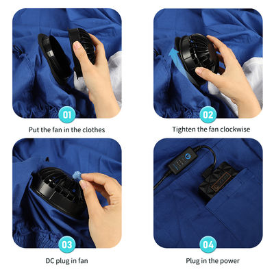 La veste 10050mAh de ventilateur d'anorak aèrent l'habillement conditionné
