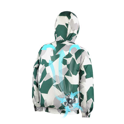 Manteau conditionné par air de polyester de climatiseur de T-shirt de fan de ROHS