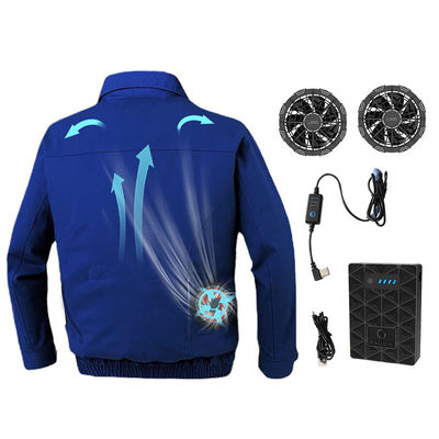 ODM Blue Air a conditionné la veste de refroidissement de batterie des chemises 7.2V avec la fan