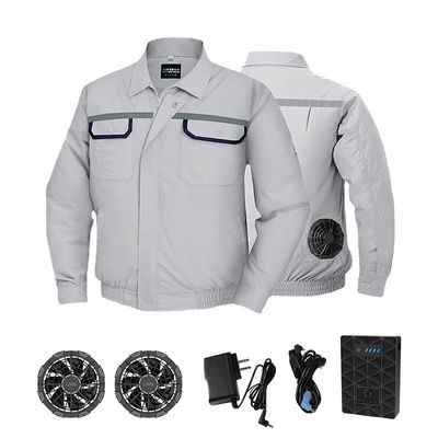 chemise de refroidissement de longue douille de banque de la puissance 5V avec le manteau de climatisation de fan