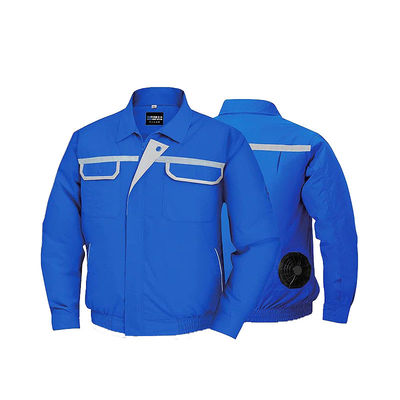 Le bleu marine léger unisexe de manteau de climatisation a adapté aux besoins du client