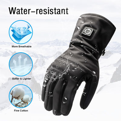 Gants d'hiver chauffés thermiquement électriques de style mince Gants d'escalade en plein air à batterie avec trois réglages de chaleur