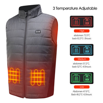 Gilet passionné électrique sans manche de polyester à piles de gilet d'USB 5V