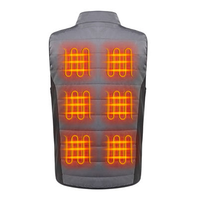 Gilet passionné électrique sans manche de polyester à piles de gilet d'USB 5V