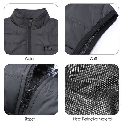 Gilet passionné électrique sans manche de polyester à piles de gilet d'USB 5V