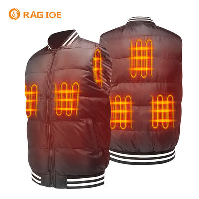 Le chauffage 5 répartit en zones le gilet passionné rechargeable passionné extérieur du gilet 5V
