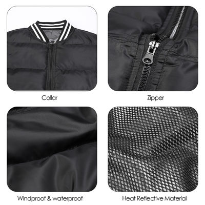Le chauffage 5 répartit en zones le gilet passionné rechargeable passionné extérieur du gilet 5V