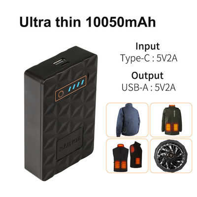 10050mAh a chauffé le paquet passionné de batterie de réchauffeur de corps de paquet de batterie de gilet