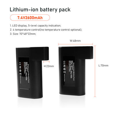 paquet de batterie de 7.4V 2S1P pour l'accessoire électrique passionné de vêtements des gants 2600mah