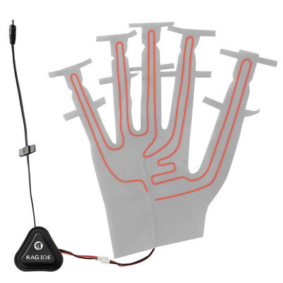 protection de chauffage infrarouge lointaine de fibre du carbone 7.4V pour les gants passionnés