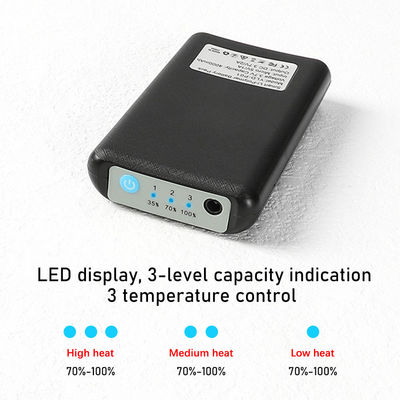 Bas chauffants à batterie grise 4000mAh trois temp. Chaussettes de compression chauffantes Gears