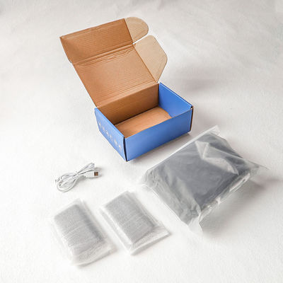 Bas chauffants à batterie grise 4000mAh trois temp. Chaussettes de compression chauffantes Gears