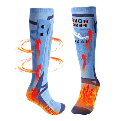 Chaussettes passionnées électriques de batterie de grande capacité 22 heures de temps de chauffage augmentant les chaussettes chaudes