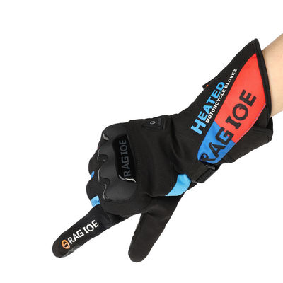 La batterie rechargeable antidérapante noire a chauffé des gants d'hiver pour la FCC de ski de la CE de motocyclisme