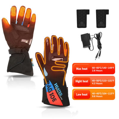 La batterie rechargeable antidérapante noire a chauffé des gants d'hiver pour la FCC de ski de la CE de motocyclisme