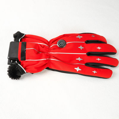 la batterie 3.7V rechargeable a chauffé le tissu de Lycra des femmes de Ski Mittens Heated Ski Gloves pour des sports en plein air d'hiver
