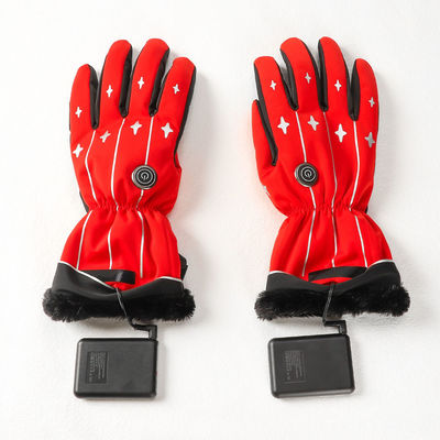 La batterie extérieure de l'équitation 4000mAh d'hiver a chauffé les femmes passionnées rouges de mitaines de gants d'hiver