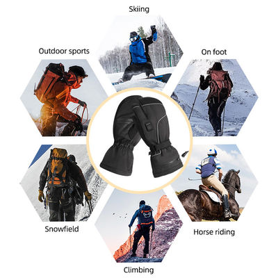 Mitaines 7.2V Ski Mittens passionnées à piles rechargeables de patinage d'hiver de chauffage thermique électrique pour des femmes des hommes