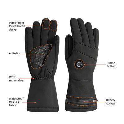 L'hiver électrique de chauffage de réchauffeurs de gant rechargeable le plus mince d'écran tactile chauffant les revêtements passionnés de gant de motoneige